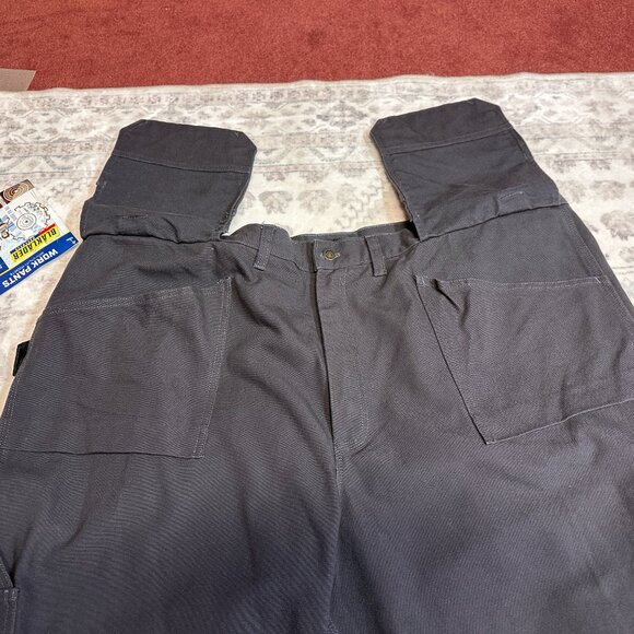 Blaklader Work Pants Men’s 50x30 Gray Blue Workwear Double Knee Cargo Loose Plus - Picture 9 of 16